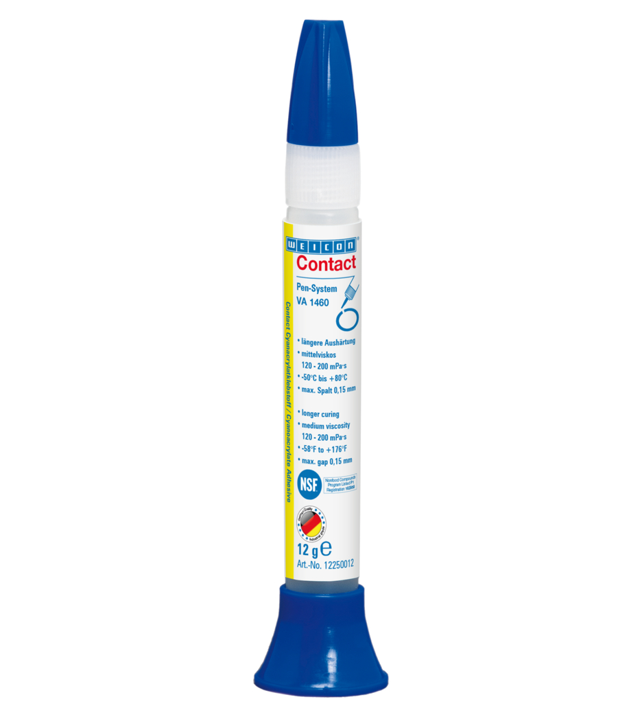 VA 1460 Adhesivo de cianoacrilato | adhesivo instantáneo resistente a la humedad con una viscosidad media VA 1460 Adhesivo de cianoacrilato | adhesivo instantáneo resistente a la humedad con una viscosidad media
