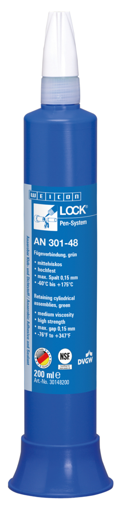 WEICONLOCK® AN 301-48 Retención de Piezas Cilíndricas | alta resistencia, con aprobación de agua potable WEICONLOCK® AN 301-48 Retención de Piezas Cilíndricas | alta resistencia, con aprobación de agua potable