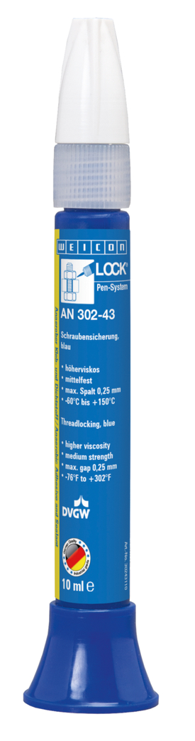 WEICONLOCK® AN 302-43 Fijación de Tornillos | resistencia media, mayor viscosidad, con aprobación de agua potable