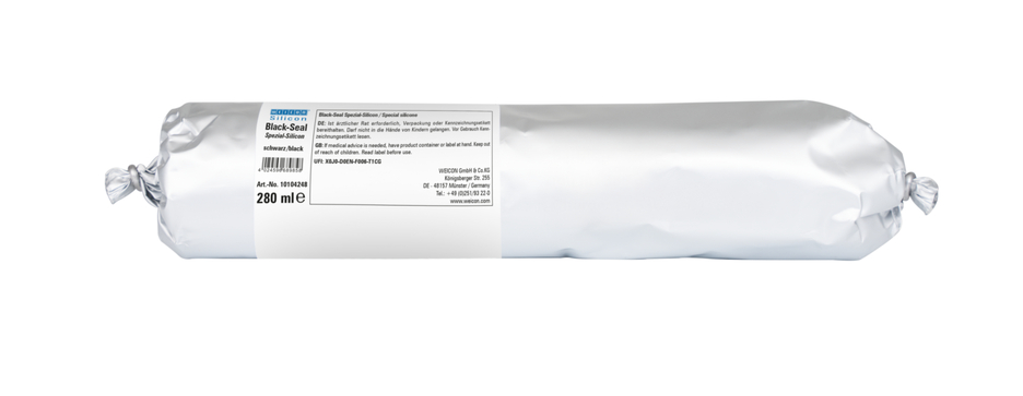 Black-Seal Silicona Especial | sellador permanentemente elástico para zonas resistentes al aceite o la grasa