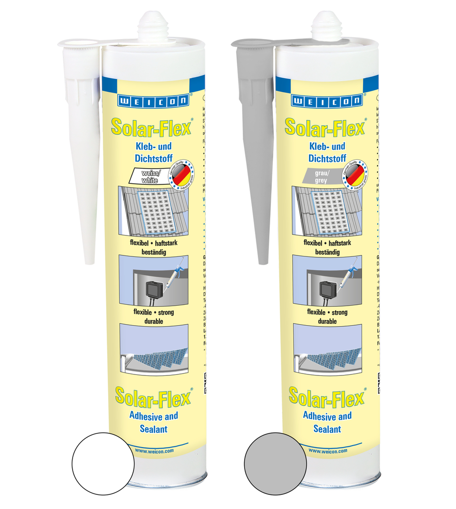 Solar-Flex® Polímero MS | adhesivo y sellador resistente a la intemperie para el sector solar, a base de MS-Polymer