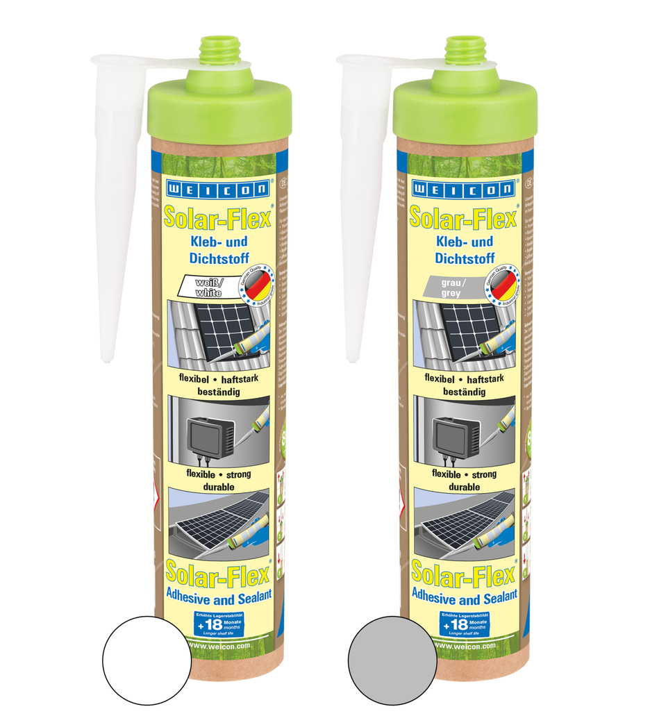 Solar-Flex® Polímero MS | adhesivo y sellador resistente a la intemperie para el sector solar, a base de MS-Polymer