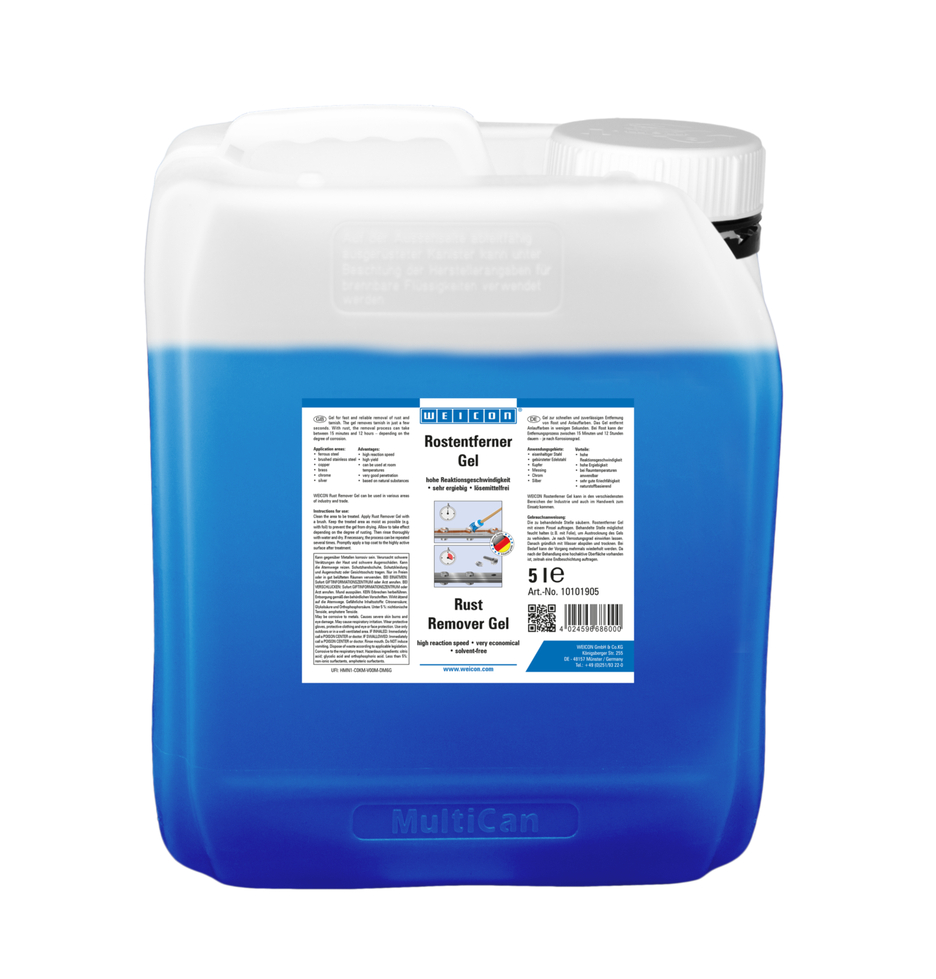 WEICON Gel Removedor de Óxido | eliminación rápida y fiable del óxido y el deslustre