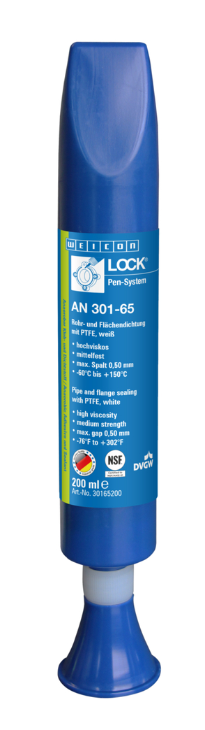 WEICONLOCK® AN 301-65 Sellado de Tubos y Bridas | con PTFE, resistencia media, con aprobación de agua potable WEICONLOCK® AN 301-65 Sellado de Tubos y Bridas | con PTFE, resistencia media, con aprobación de agua potable