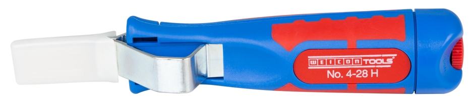 Pelador de Cable No. 4 - 28 H | con mango 2C que incluye cuchilla de gancho y tapa protectora, rango de trabajo 4 - 28 mm Ø Pelador de Cable No. 4 - 28 H | con mango 2C que incluye cuchilla de gancho y tapa protectora, rango de trabajo 4 - 28 mm Ø