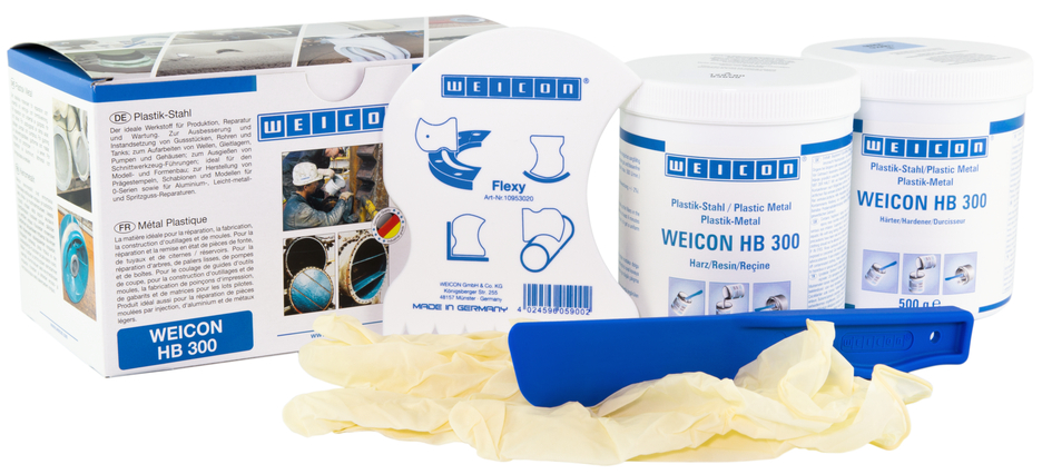 WEICON HB 300 | sistema de resina epoxi resistente a altas temperaturas para reparaciones y moldeo