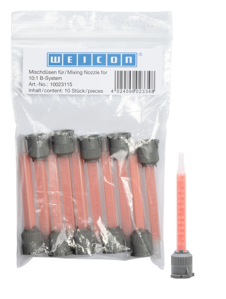 Boquilla mezcladora 10:1 B | Adecuada para PE-PP 45, 45ml, y VA 2407, 50g