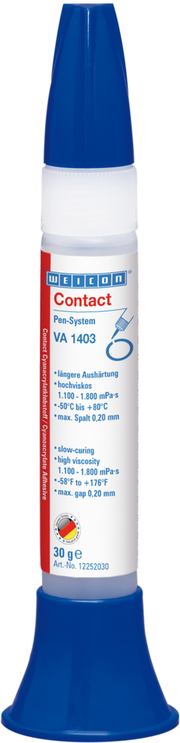Contact VA 1403 Adhesivo de Cianoacrilato | adhesivo instantáneo resistente a la humedad con alta viscosidad