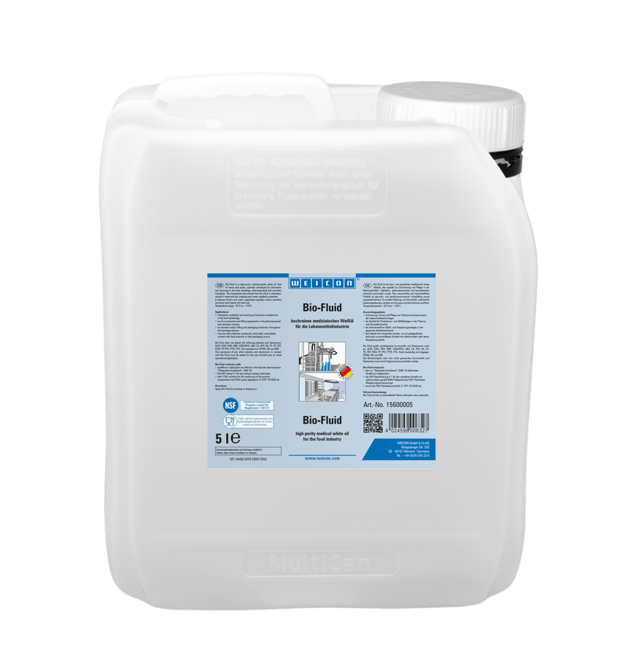 Lubricante de alto rendimiento Food Grade | Aceite lubricante y de mantenimiento para la industria alimentaria NSF H1