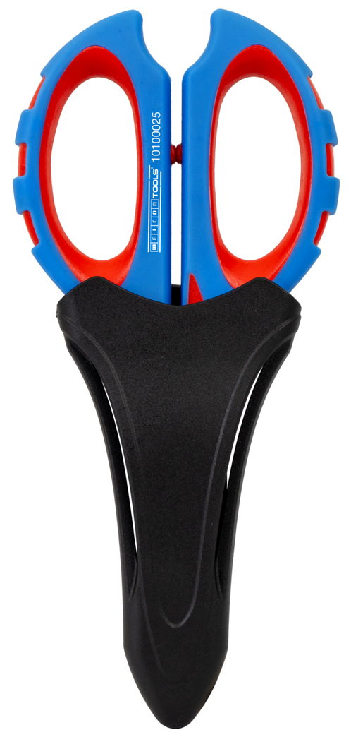Tijeras electricista XL | gran diámetro de empuñadura para manos pequeñas y grandes que permite la máxima transmisión de potencia y un uso seguro Tijeras electricista XL | gran diámetro de empuñadura para manos pequeñas y grandes que permite la máxima transmisión de potencia y un uso seguro