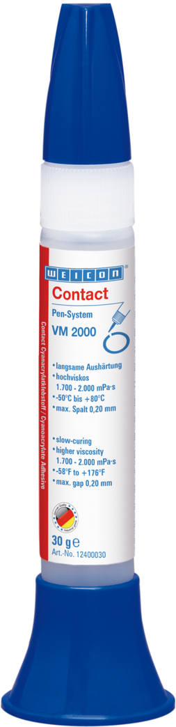 VM 2000 Adhesivo de cianoacrilato | adhesivo instantáneo de alta viscosidad para metal