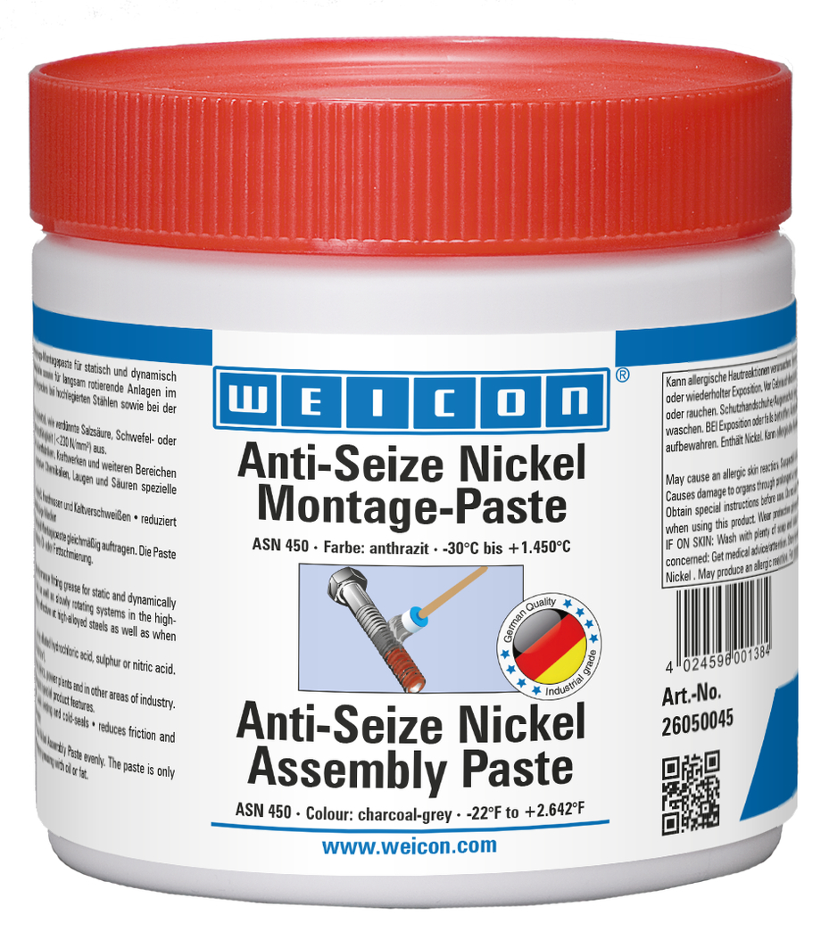 Anti-Seize Níquel Pasta de Montaje | pasta lubricante y desmoldeante, resistente a altas temperaturas Anti-Seize Níquel Pasta de Montaje | pasta lubricante y desmoldeante, resistente a altas temperaturas