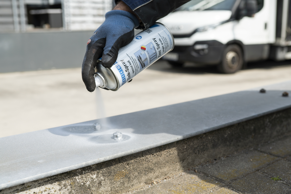 Spray Zinc «Brillante» | protección catódica contra la corrosión con aprobación para su uso en el sector alimentario