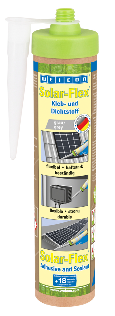 Solar-Flex® Polímero MS | adhesivo y sellador resistente a la intemperie para el sector solar, a base de MS-Polymer