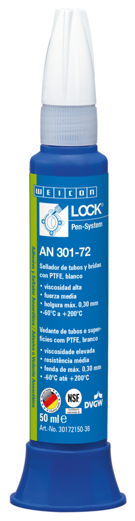 WEICONLOCK® AN 301-72 Sellado de Tubos y Bridas | con PTFE, resistencia media, resistente a altas temperaturas