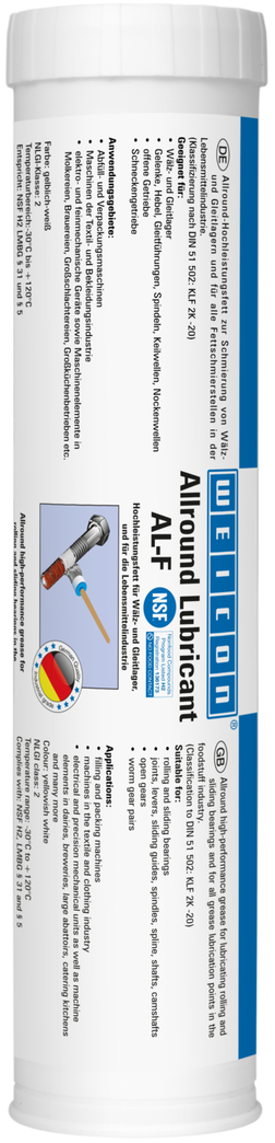AL-F Grasa de Alto Rendimiento | Grasa multiusos apta para alimentos AL-F Grasa de Alto Rendimiento | Grasa multiusos apta para alimentos