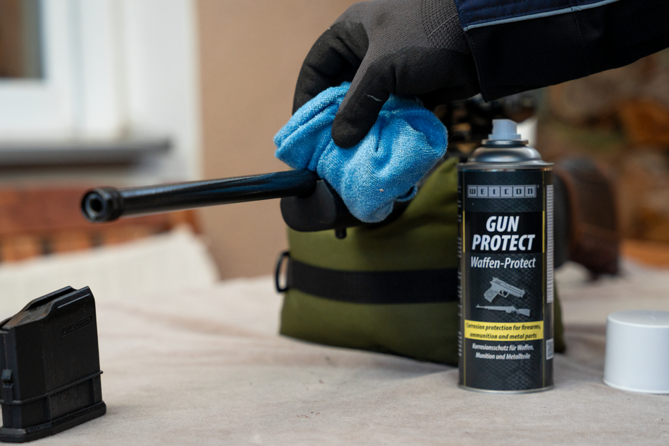 WEICON Gun Protect | Protege de la corrosión las piezas metálicas de los gabinetes para armas