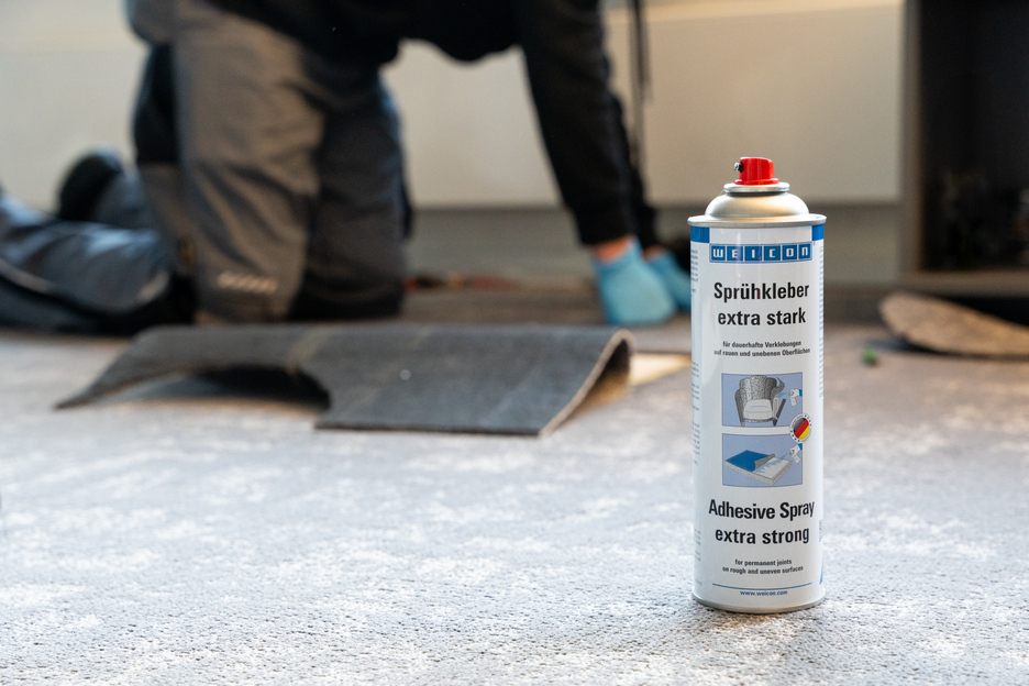 Spray Adhesivo extra fuerte | adhesivo de contacto pulverizable para el pegado fuerte y permanente de fieltro, cuero artificial y materiales aislantes