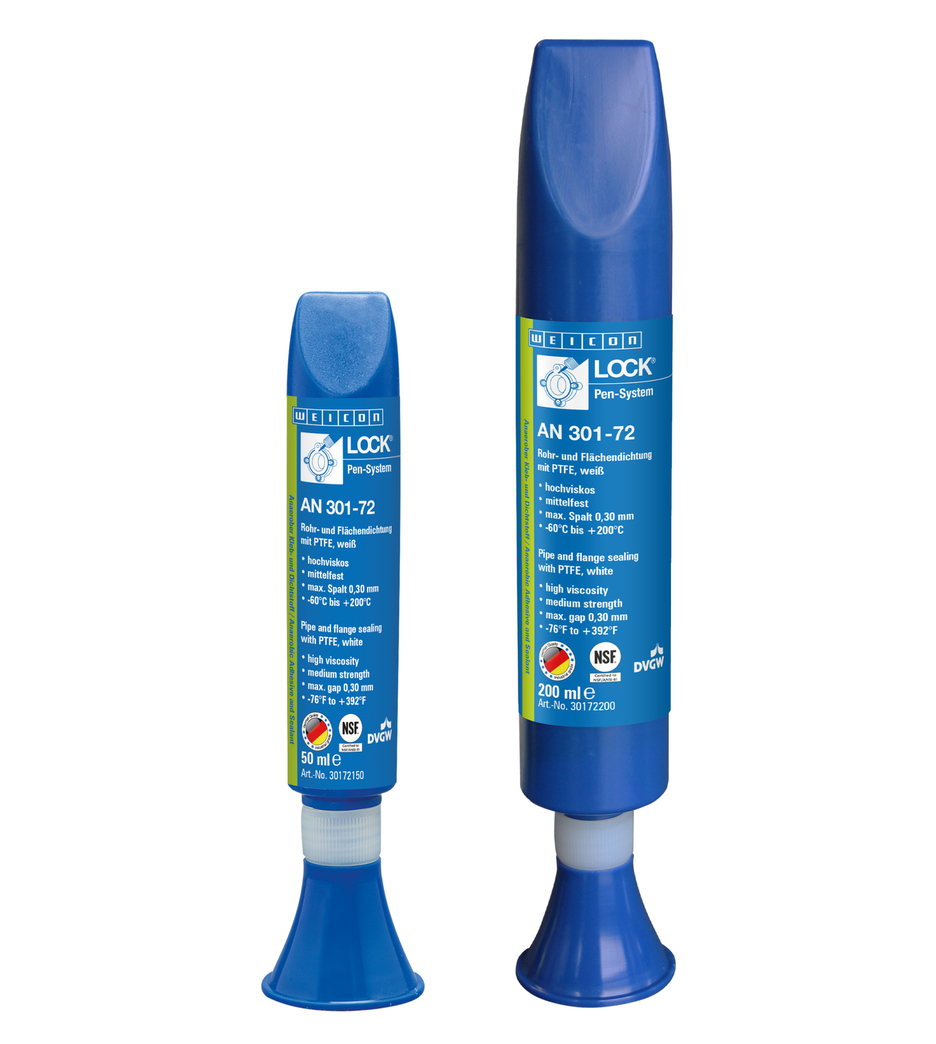 WEICONLOCK® AN 301-72 Sellado de Tubos y Bridas | con PTFE, resistencia media, resistente a altas temperaturas