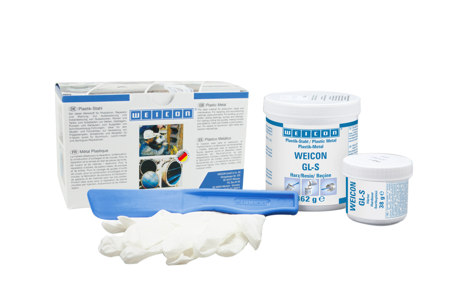 WEICON GL-S | sistema de resina epoxi con carga mineral para revestimiento de protección contra el desgaste, de curado lento