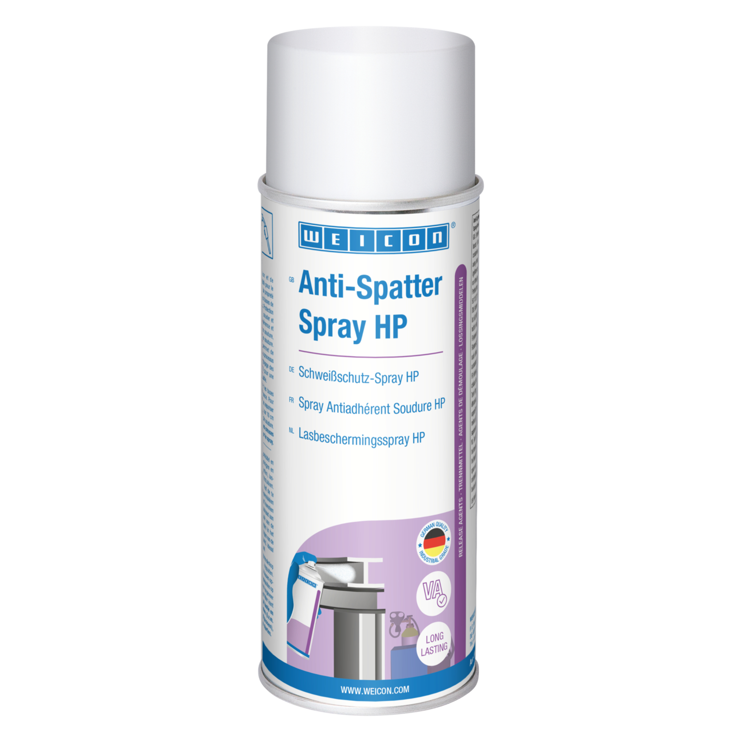 WEICON Spray Protector de Soldadura HP | protege contra la adherencia y penetración de salpicaduras de soldadura