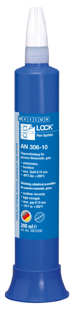 WEICONLOCK® AN 306-10 Retención de Piezas Cilíndricas | para materiales pasivos, alta resistencia, con aprobación de agua potable