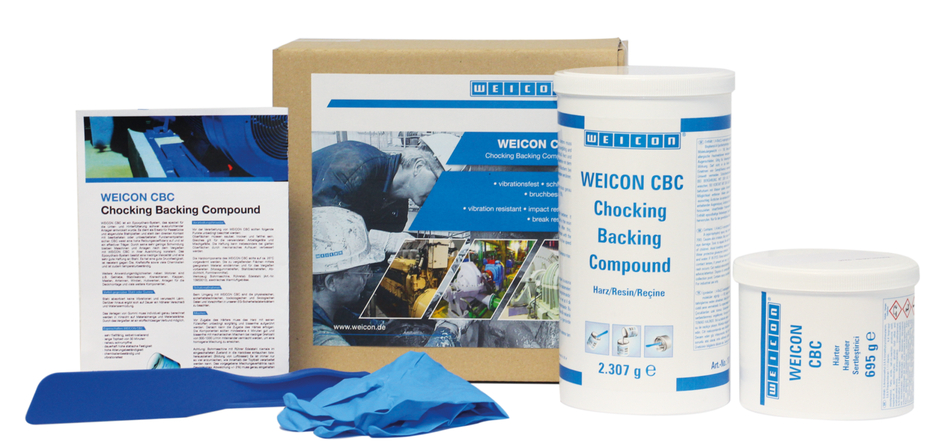 WEICON CBC | sistema de resina epoxi rellena de aluminio para el moldeo y la compensación de huecos, con certificación ABS
