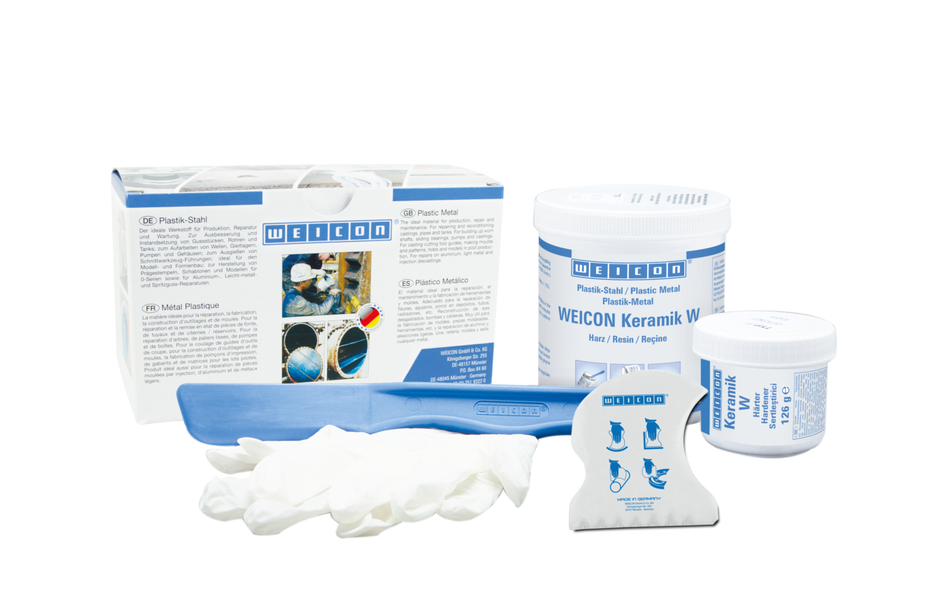 WEICON Cerámica W | sistema de resina epoxi con carga mineral para revestimiento de protección contra el desgaste WEICON Cerámica W | sistema de resina epoxi con carga mineral para revestimiento de protección contra el desgaste