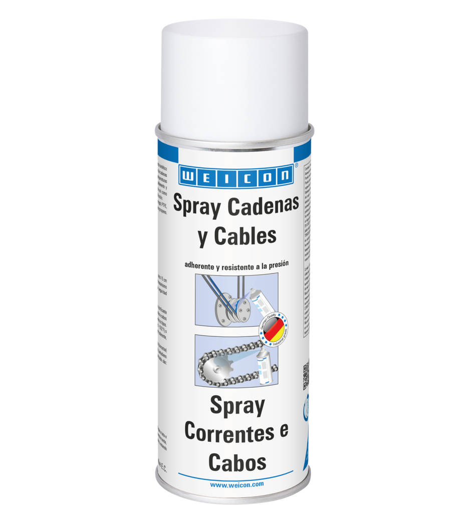Spray Cadenas y Cables | lubricante adhesivo transparente
