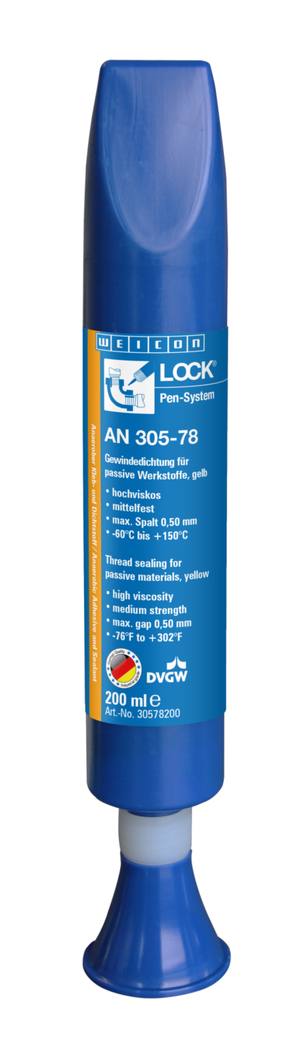 WEICONLOCK® AN 305-78 Sellado de Tubos y Bridas | para materiales pasivos, resistencia media, con aprobación de agua potable WEICONLOCK® AN 305-78 Sellado de Tubos y Bridas | para materiales pasivos, resistencia media, con aprobación de agua potable