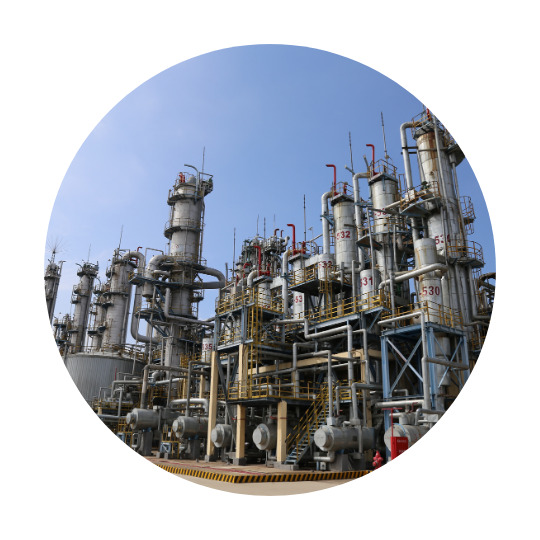 Planta de petróleo y gas