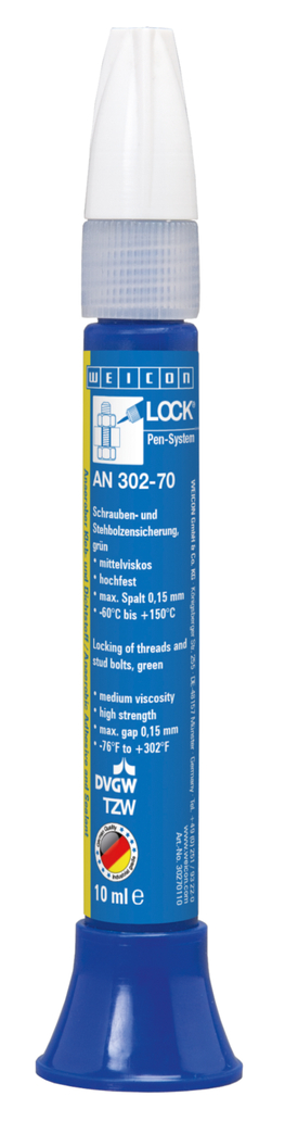 WEICONLOCK® AN 302-70 Fijación de Tornillos y Espárragos | alta resistencia, viscosidad media, con aprobación de agua potable WEICONLOCK® AN 302-70 Fijación de Tornillos y Espárragos | alta resistencia, viscosidad media, con aprobación de agua potable