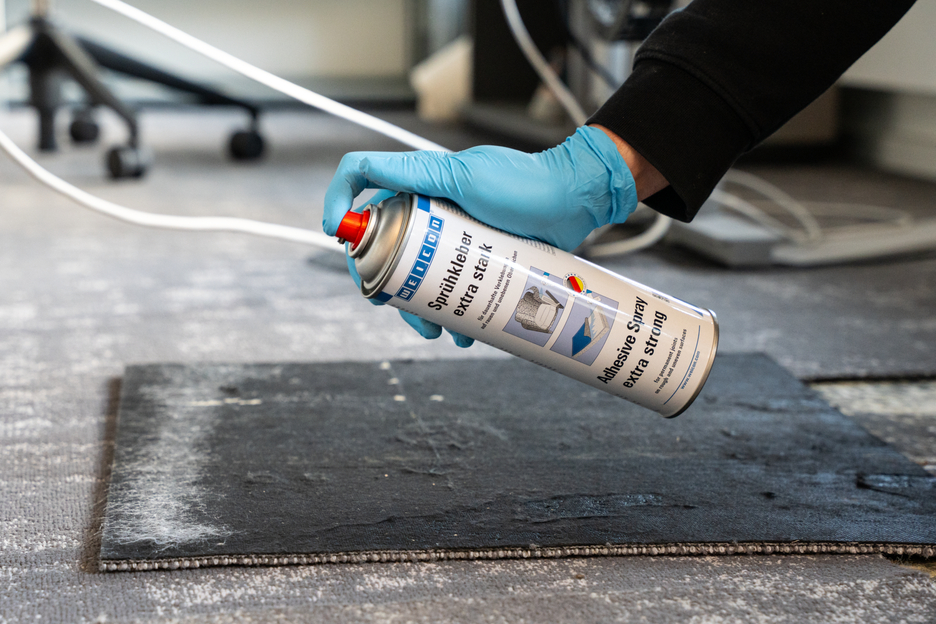 Spray Adhesivo extra fuerte | adhesivo de contacto pulverizable para el pegado fuerte y permanente de fieltro, cuero artificial y materiales aislantes
