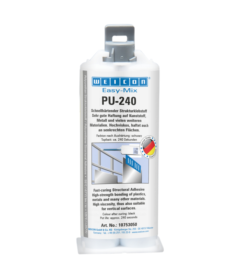 Easy-Mix PU-240 Adhesivo de Poliuretano | adhesivo de poliuretano, alta resistencia, vida útil de aproximadamente 240 segundos