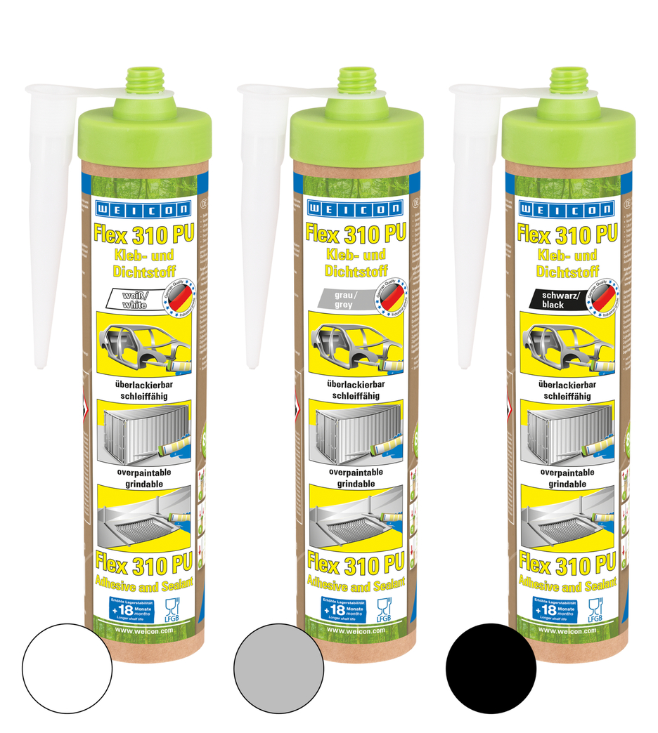 Flex 310 PU Poliuretano | adhesivo y sellador permanentemente elástico a base de poliuretano