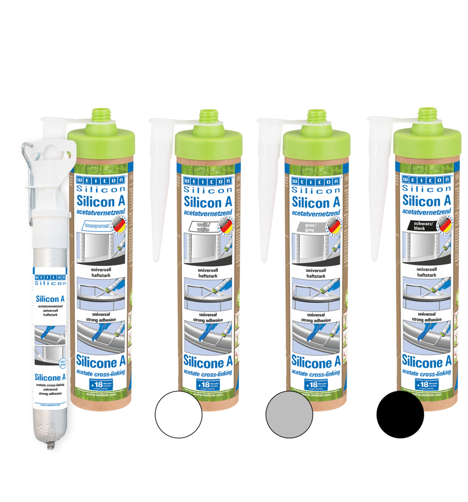Silicona A | sellador de curado acetóxico y fungicida