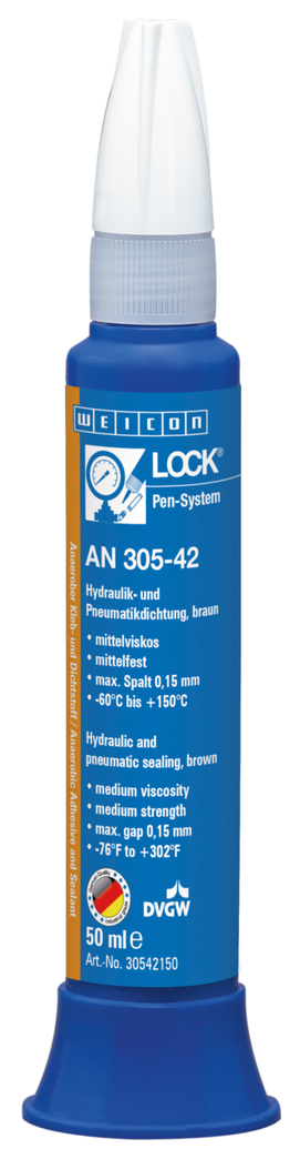 WEICONLOCK® AN 305-42 Sellado de Sistemas Hidráulicos y Neumáticos | resistencia media, con registro DVGW