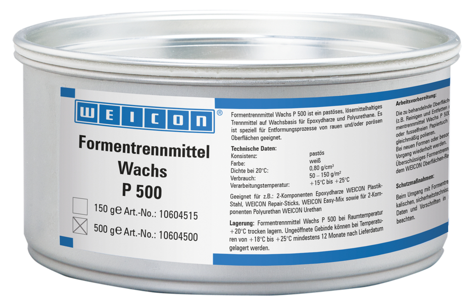Desmoldeante Cera P 500 | para superficies porosas Desmoldeante Cera P 500 | para superficies porosas