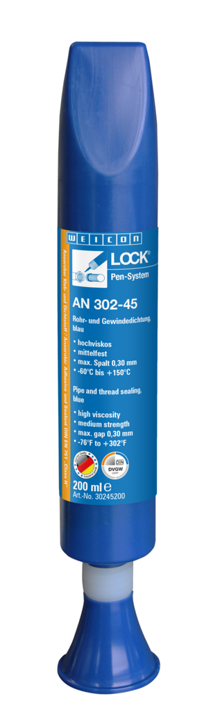 WEICONLOCK® AN 302-45 Sellado de Tubos y Bridas | para hilos gruesos, resistencia media, con aprobación DVGW