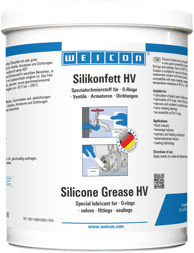 Grasa de Silicona HV | grasa lubricante de calidad alimentaria