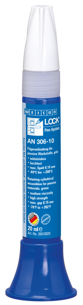 WEICONLOCK® AN 306-10 Retención de Piezas Cilíndricas | para materiales pasivos, alta resistencia, con aprobación de agua potable