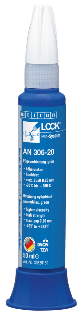 WEICONLOCK® AN 306-20 Retención de Piezas Cilíndricas | para materiales pasivos, alta resistencia, con aprobación de agua potable