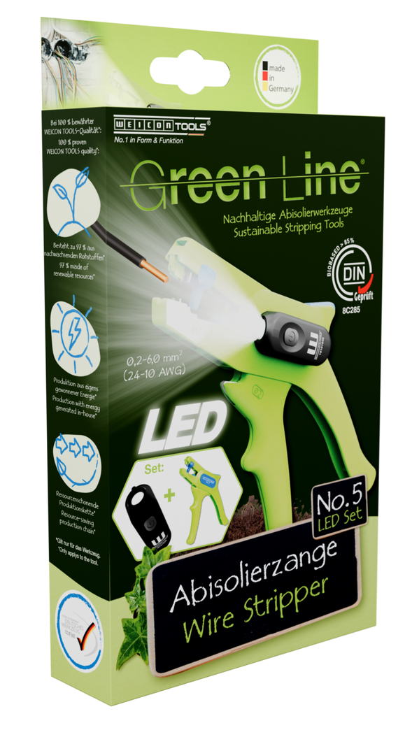 Set Tenaza Pelacables No. 5 Green Line LED