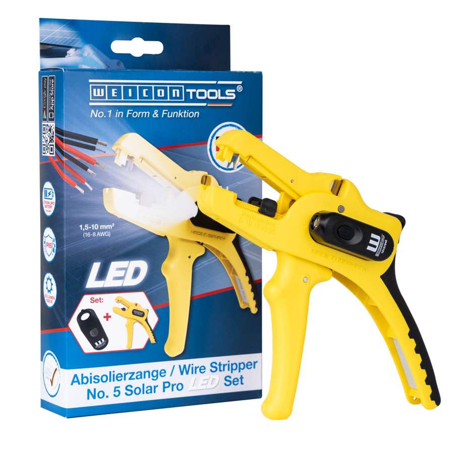 Set Tenaza Pelacables No. 5 Solar Pro LED