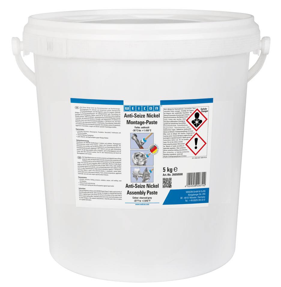 Anti-Seize Níquel Pasta de Montaje | pasta lubricante y desmoldeante, resistente a altas temperaturas