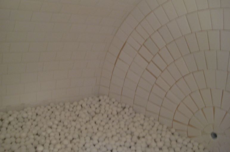 Molino blanco desde el interior