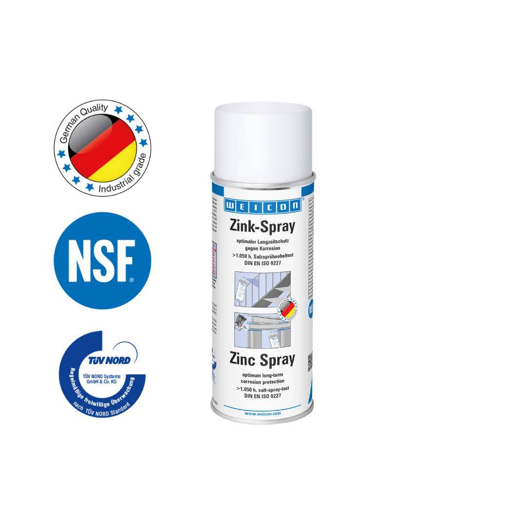 Spray Zinc | protección catódica contra la corrosión con homologación para el uso en el sector alimentario