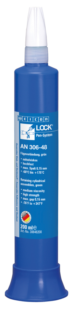 WEICONLOCK® AN 306-48 Retención de Piezas Cilíndricas | alta resistencia, resistente a altas temperaturas, con aprobación de agua potable WEICONLOCK® AN 306-48 Retención de Piezas Cilíndricas | alta resistencia, resistente a altas temperaturas, con aprobación de agua potable