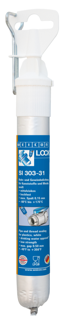WEICONLOCK® SI 303-31 Sellado de tuberías y roscas | baja resistencia, alta viscosidad, con certificación ISEGA