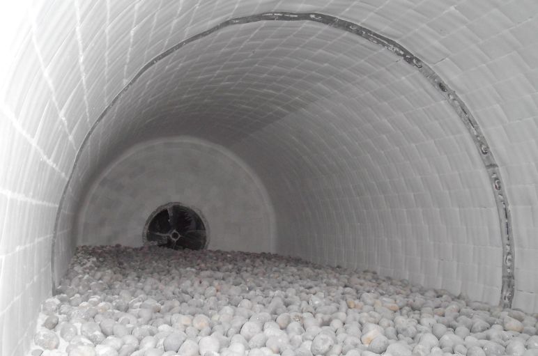 Molino blanco desde el interior